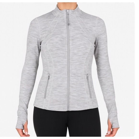 Lululemon Define Jacket Womens 10 Heather Gray Zip Up Yoga Workout Athleisure - Picture 1 of 9